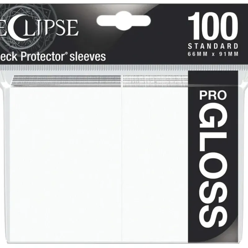 Accessories<Eclipse Gloss Standard Sleeves: Arctic White (100) - Miniature Marvels: Airplane Models & Painted Dice