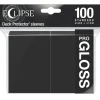 Accessories<Eclipse Gloss Standard Sleeves: Jet Black (100) - Miniature Marvels: Airplane Models & Painted Dice