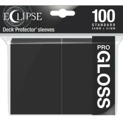 Accessories<Eclipse Gloss Standard Sleeves: Jet Black (100) - Miniature Marvels: Airplane Models & Painted Dice