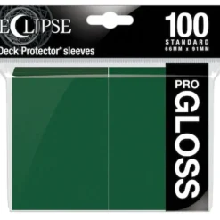 Accessories<Eclipse Gloss Standard Sleeves: Forest Green (100) - Miniature Marvels: Airplane Models & Painted Dice
