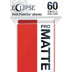 Accessories<Eclipse Matte Small Sleeves: Apple Red (60) - Miniature Marvels: Airplane Models & Painted Dice