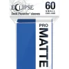 Accessories<Eclipse Matte Small Sleeves: Pacific Blue (60) - Miniature Marvels: Airplane Models & Painted Dice