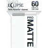 Accessories<Eclipse Matte Small Sleeves: Arctic White (60) - Miniature Marvels: Airplane Models & Painted Dice