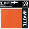 Accessories<Eclipse Matte Standard Sleeves: Pumpkin Orange (100) - Miniature Marvels: Airplane Models & Painted Dice