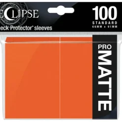Accessories<Eclipse Matte Standard Sleeves: Pumpkin Orange (100) - Miniature Marvels: Airplane Models & Painted Dice