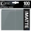 Accessories<Eclipse Matte Standard Sleeves: Smoke Grey (100) - Miniature Marvels: Airplane Models & Painted Dice