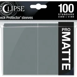 Accessories<Eclipse Matte Standard Sleeves: Smoke Grey (100) - Miniature Marvels: Airplane Models & Painted Dice