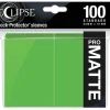 Accessories<Eclipse Matte Standard Sleeves: Lime Green (100) - Miniature Marvels: Airplane Models & Painted Dice