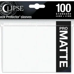 Accessories<Eclipse Matte Standard Sleeves: Arctic White (100) - Miniature Marvels: Airplane Models & Painted Dice