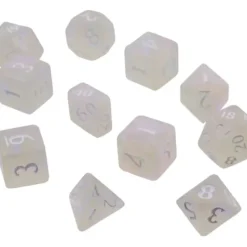 Accessories<Eclipse: Poly 11 Dice Set- Arctic White - Miniature Marvels: Airplane Models & Painted Dice