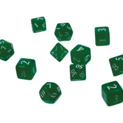 Accessories<Eclipse: Poly 11 Dice Set- Forest Green - Miniature Marvels: Airplane Models & Painted Dice