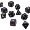 Accessories<Eclipse: Poly 11 Dice Set- Jet Black - Miniature Marvels: Airplane Models & Painted Dice