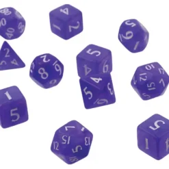 Accessories<Eclipse: Poly 11 Dice Set- Royal Purple - Miniature Marvels: Airplane Models & Painted Dice