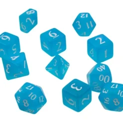 Accessories<Eclipse: Poly 11 Dice Set- Sky Blue - Miniature Marvels: Airplane Models & Painted Dice