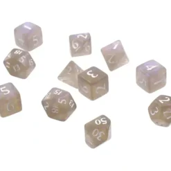 Accessories<Eclipse: Poly 11 Dice Set- Smoke Grey - Miniature Marvels: Airplane Models & Painted Dice