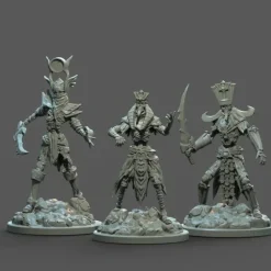Miniature*Egyptian Mummy Warriors Set - Miniature Marvels: Airplane Models & Painted Dice