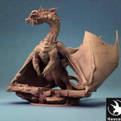 Miniature<Elder Brine Dragon - Miniature Marvels: Airplane Models & Painted Dice
