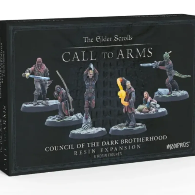Shop All*Elder Scrolls: Call To Arms - Council of the Dark Brotherhood - Miniature Marvels: Airplane Models & Painted Dice