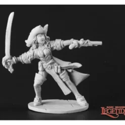 Miniature<Elizabeth, Female Pirate Captain: Dark Heaven Legends RPR 03666 - Miniature Marvels: Airplane Models & Painted Dice