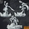 Miniature<Ember Stream - Miniature Marvels: Airplane Models & Painted Dice