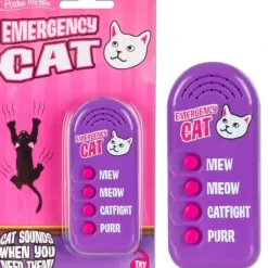 Egpull<EMERGENCY CAT - Handheld Sound Machine Noise Maker Gag Toy - Archie McPhee - Miniature Marvels: Airplane Models & Painted Dice
