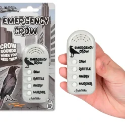 Egpull<EMERGENCY CROW - Handheld Sound Machine Noise Maker Gag Toy - Archie McPhee - Miniature Marvels: Airplane Models & Painted Dice
