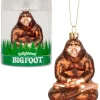 Egpull<Enlightened Bigfoot Ornament - Holiday Christmas Hand-Blown Glass Archie McPhee - Miniature Marvels: Airplane Models & Painted Dice
