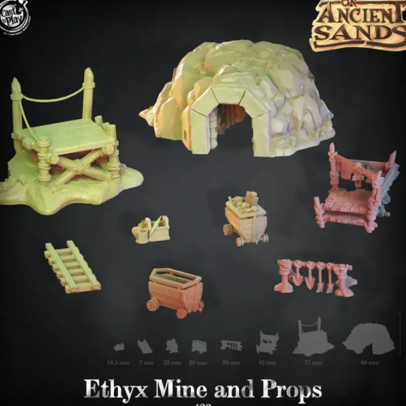 Shop All*Ethyx Mine And Props - Miniature Marvels: Airplane Models & Painted Dice