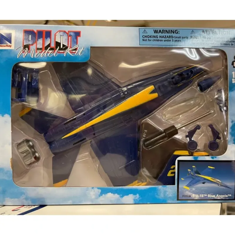 Airplane Model*EZ Build Model Kit F/A-18 Blue Angels - Miniature Marvels: Airplane Models & Painted Dice