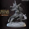 Miniature<Faerie Warrior Female - Miniature Marvels: Airplane Models & Painted Dice