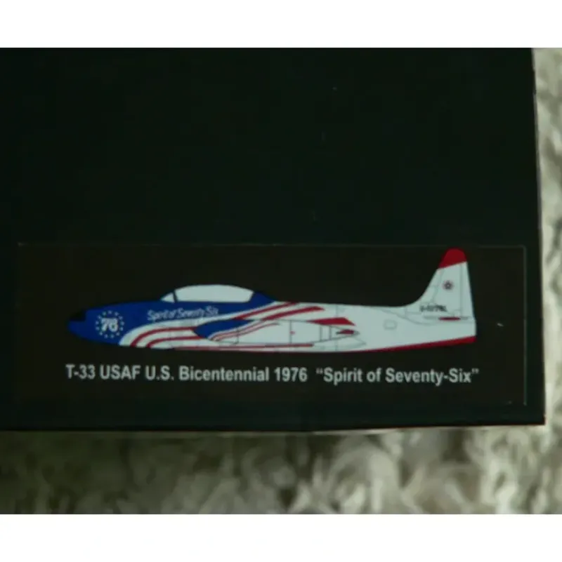 Airplane Model*Falcon FA722015 1:72 USAF T-33 "Spirit of Seventy-Six" bicentennial markings - Miniature Marvels: Airplane Models & Painted Dice