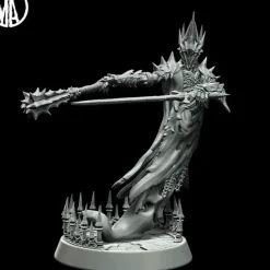 Miniature<Fallen Wraithlord Commanding - Miniature Marvels: Airplane Models & Painted Dice