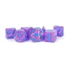 Shop All*FanRoll LIC683 Flash Dice Purple Dice w/ Blue Numbers - Miniature Marvels: Airplane Models & Painted Dice