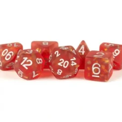 Shop All*FanRoll LIC605 Icy Opal Red Dice - Miniature Marvels: Airplane Models & Painted Dice