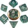 Shop All*FanRoll LIC4212 Mini Ethereal Light Blue w/Gold Numbers - Miniature Marvels: Airplane Models & Painted Dice