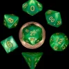 Shop All*FanRoll LIC4155 Mini Green & Light Green w/ Gold Numbers - Miniature Marvels: Airplane Models & Painted Dice
