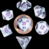 Shop All*FanRoll LIC41037 Mini Marble Black & White w/ Purple Numbers - Miniature Marvels: Airplane Models & Painted Dice