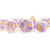 Shop All*FanRoll LIC687 7-Set Pearl Purple w/Gold Numbers - Miniature Marvels: Airplane Models & Painted Dice