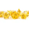 Shop All*FanRoll LIC696 7-Set Pearl Yellow w/Copper Numbers - Miniature Marvels: Airplane Models & Painted Dice