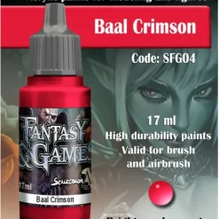 Paint<Fantasy & Games: Baal Crimson S75 SFG-04 - Miniature Marvels: Airplane Models & Painted Dice