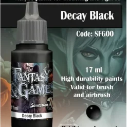 Paint<Fantasy & Games: Decay Black S75 SFG-00 - Miniature Marvels: Airplane Models & Painted Dice