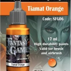 Paint<Fantasy & Games: Tiamat Orange S75 SFG-06 - Miniature Marvels: Airplane Models & Painted Dice