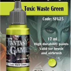 Paint<Fantasy & Games: Toxic Waste Green S75 SFG-25 - Miniature Marvels: Airplane Models & Painted Dice