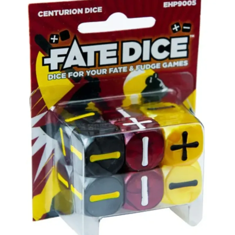 Dice<Fate Core RPG: Fate Dice - Centurion (12) EHP 9005 - Miniature Marvels: Airplane Models & Painted Dice