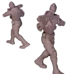 Miniature<Female Agent - Miniature Marvels: Airplane Models & Painted Dice