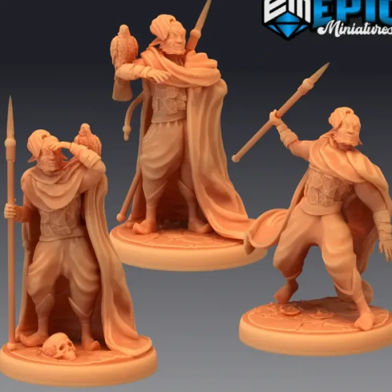 Miniature<Fir Bholg Set - Miniature Marvels: Airplane Models & Painted Dice