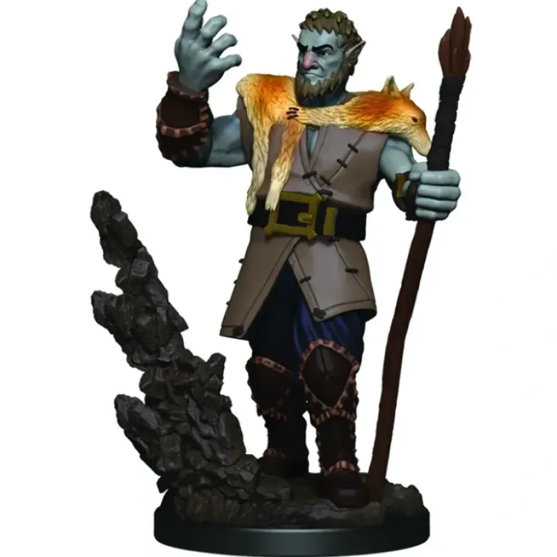 Miniature<Firbolg Male Druid: Premium Figures - D&D Icons of the Realms WZK 93013 - Miniature Marvels: Airplane Models & Painted Dice