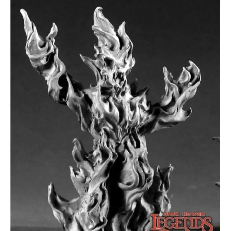 Miniature<Fire Elemental: Dark Heaven Legends RPR 02251 - Miniature Marvels: Airplane Models & Painted Dice