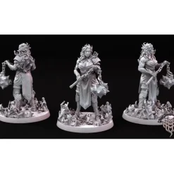 Miniature<Fire Giant Female - Miniature Marvels: Airplane Models & Painted Dice