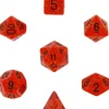 Dice<Fire: Speckled Polyhedral Dice Set (7's) CHX 25303 - Miniature Marvels: Airplane Models & Painted Dice